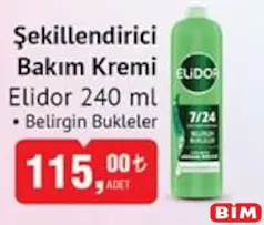 ELİDOR ŞEKİLLENDİRİCİ BAKIM KREMİ BELİRGİN BUKLELER 240 ML ELİDOR ŞEKİLLENDİRİCİ BAKIM KREMİ BELİRGİN BUKLELER 240 ML